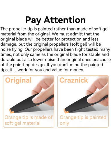 32 Hélices de Reemplazo Craznick para DJI Mini 3 Pro/4 Pro