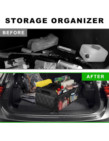 Organizador de Maletero de Coche NYTKL Blanco Impermeable