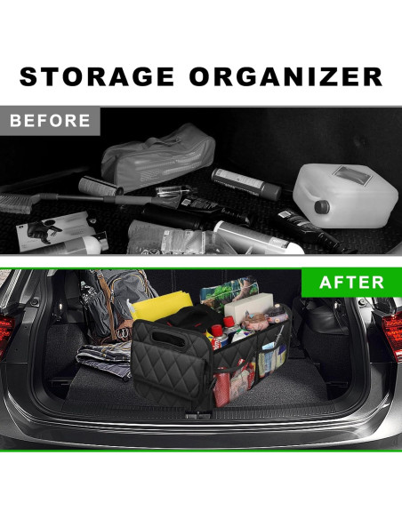 Organizador de Maletero de Coche NYTKL Blanco Impermeable