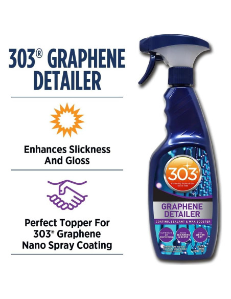 Spray Detallador de Grafeno 303 Products 24oz - Protección UV y Brillo