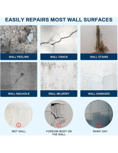 Kit de Reparación de Drywall DDTEAN - 2 Paquetes Masilla 199.58g 2