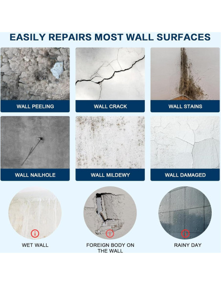 Kit de Reparación de Drywall DDTEAN - 2 Paquetes Masilla 199.58g