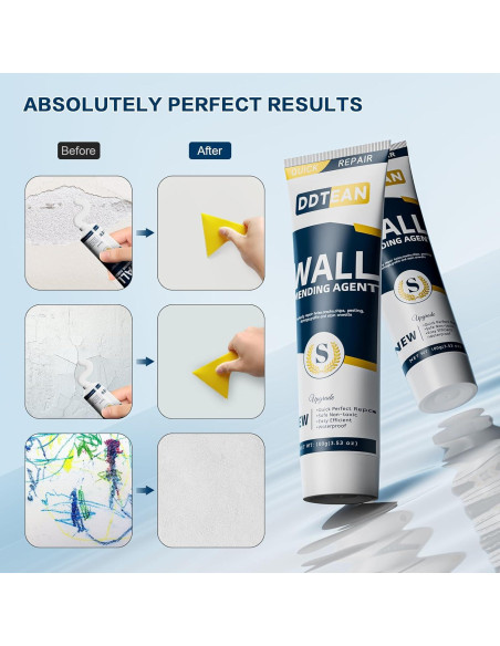 Kit de Reparación de Drywall DDTEAN - 2 Paquetes Masilla 199.58g