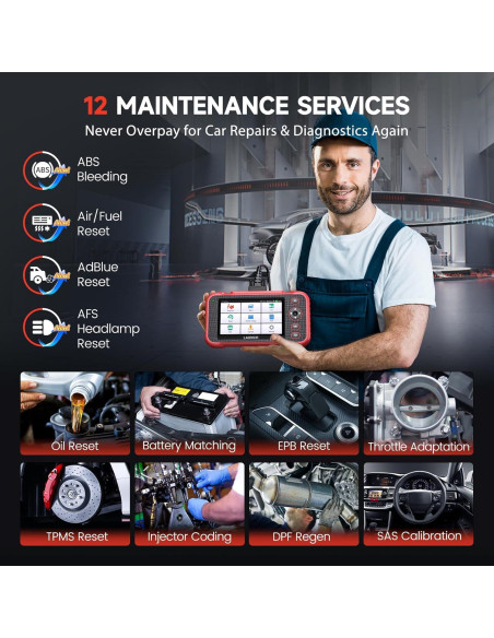 Escáner OBD2 LAUNCH CRP129I V2.0 con ABS y SRS