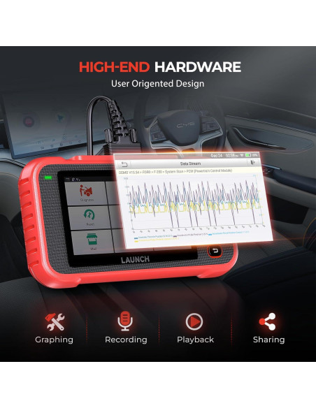 Escáner OBD2 LAUNCH CRP129I V2.0 con ABS y SRS