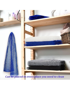 4 Esponjas de Red Exfoliante Boao para Baño - Nylon Grande 2