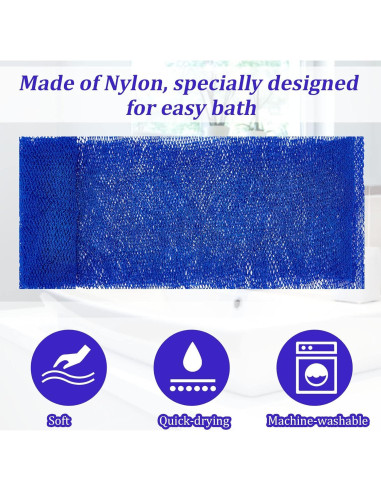4 Esponjas de Red Exfoliante Boao para Baño - Nylon Grande