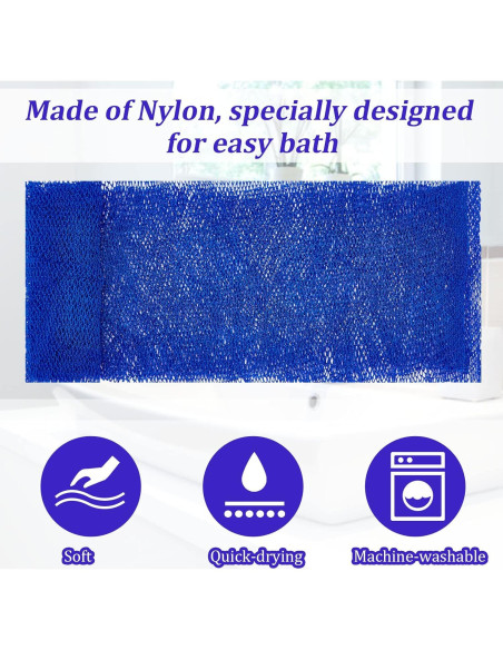 4 Esponjas de Red Exfoliante Boao para Baño - Nylon Grande
