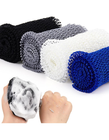 4 Esponjas de Red Exfoliante Boao para Baño - Nylon Grande