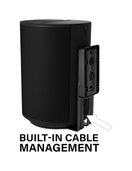 Soportes de pared fijos Sanus para altavoces Sonos Era 100 - Negro