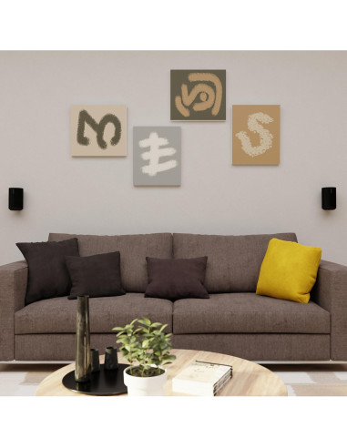 Soportes de pared fijos Sanus para altavoces Sonos Era 100 - Negro