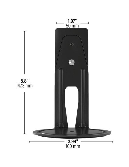 Soportes de pared fijos Sanus para altavoces Sonos Era 100 - Negro