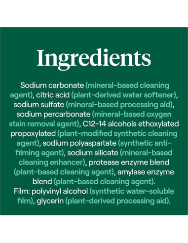 Detergente Natural para Lavavajillas Seventh Generation 45 Unidades - Aroma Libre y Claro