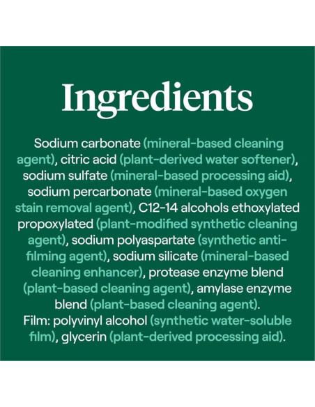 Detergente Natural para Lavavajillas Seventh Generation 45 Unidades - Aroma Libre y Claro