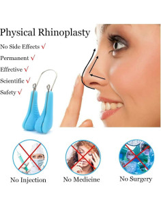 Clip Elevador de Nariz Jieri - Corrector de Nariz de Silicona 6x2cm 2