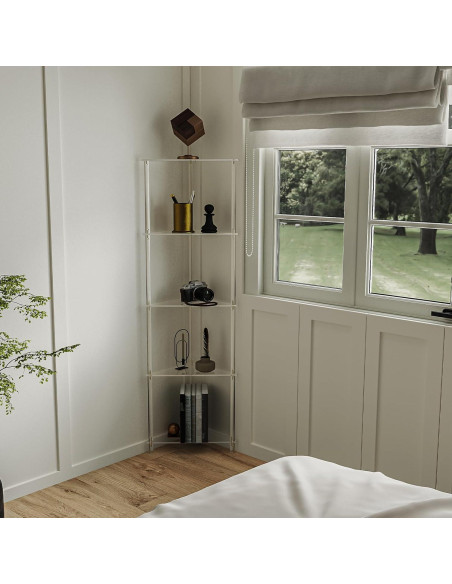 Estante de Esquina Acrílico Eglaf 5 Niveles 29.7x135.6 cm