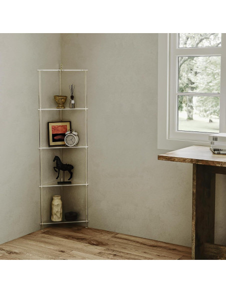 Estante de Esquina Acrílico Eglaf 5 Niveles 29.7x135.6 cm