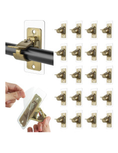 Goabroa Soportes Autoadhesivos para Varillas de Cortina 20 PCS