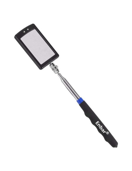 Espejo de Inspección Iluminado Telescópico Enbar 34 cm