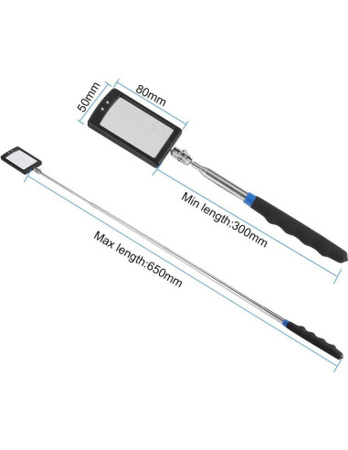 Espejo de Inspección Iluminado Telescópico Enbar 34 cm