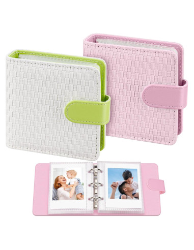 Paquete de 2 Álbumes de Fotos Mini Aphlos 40 Páginas Patrones