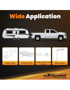 Receptor de Enganche de Remolque maXpeedingrods 2" para Buick Enclave y Chevrolet Traverse 2