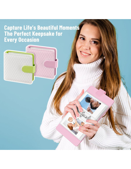 Paquete de 2 Álbumes de Fotos Mini Aphlos 40 Páginas Patrones