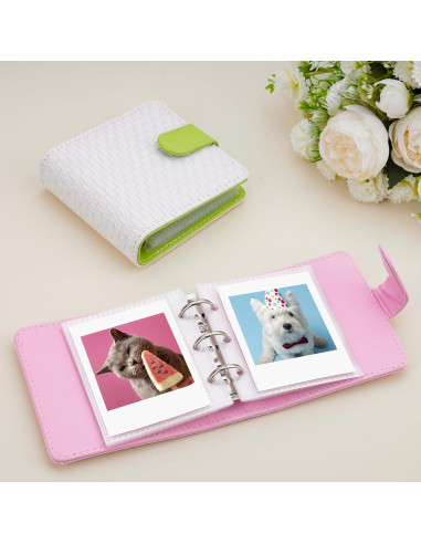 Paquete de 2 Álbumes de Fotos Mini Aphlos 40 Páginas Patrones