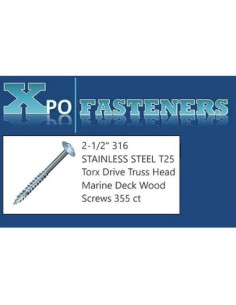 Tornillos de Cabeza Truss Acero Inoxidable 316 XPO Fasteners 355u 2
