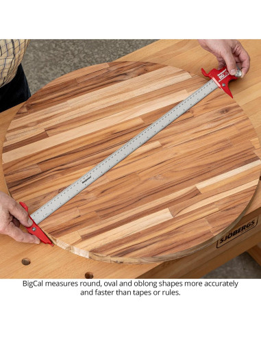 Calibrador de Carpintería Woodpeckers BigCal 24" (600mm) Precisión