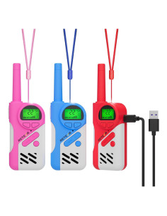 Walkie Talkies Retevis EZTalk 70 para Niños - 3 Pcs, Recargables