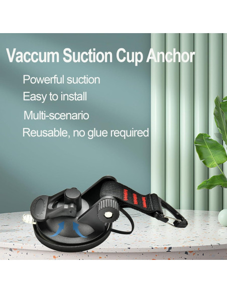 4 Piezas Ventosas de Alta Resistencia Pioleackflew para Camping