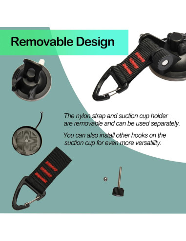 4 Piezas Ventosas de Alta Resistencia Pioleackflew para Camping