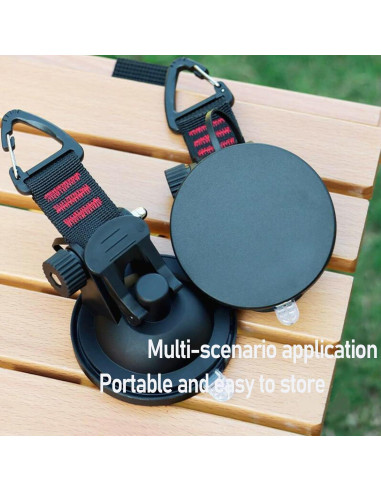 4 Piezas Ventosas de Alta Resistencia Pioleackflew para Camping