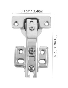 4 Bisagras de Gabinete de Esquina TEHAUX Acero Inoxidable 2