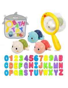 Juguetes de baño educativos YYMHMF - Conjunto ABC para 1-3 años