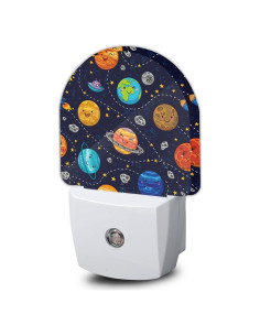 Luz Nocturna LED AOWULA Planetas Espaciales 0.5W con Sensor