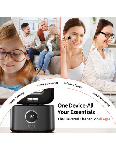 Limpiador Ultrasónico de Joyas MQOMQO 600ml 5 Modos