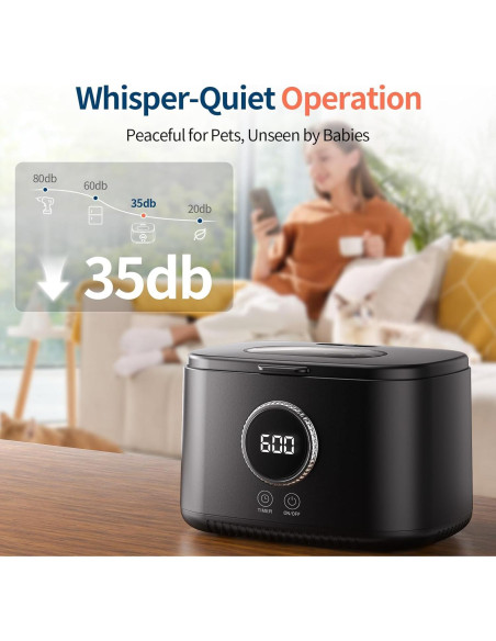 Limpiador Ultrasónico de Joyas MQOMQO 600ml 5 Modos