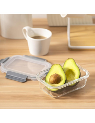 Juego de 24 Contenedores de Almacenamiento de Vidrio S Salient