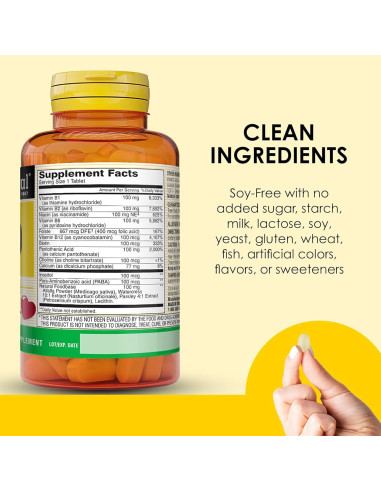 Mason Natural Ultra B-100 Complejo Vitaminas B 100 Tabletas