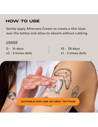 Crema de Cuidado Posterior para Tatuajes Stories & Ink 60 mL