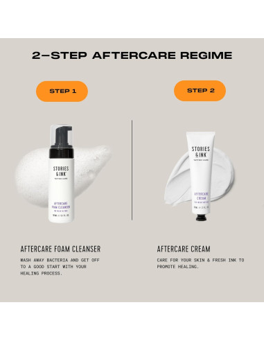 Crema de Cuidado Posterior para Tatuajes Stories & Ink 60 mL