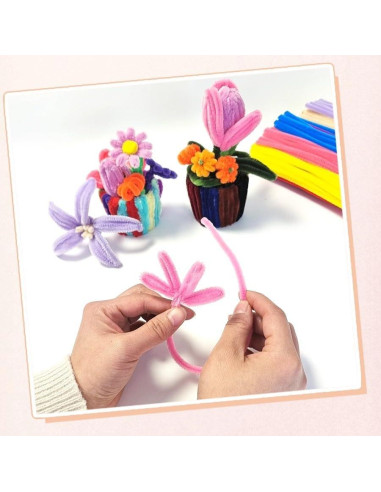 200 Limpiapipas Multicolores para Manualidades DIY 30 cm