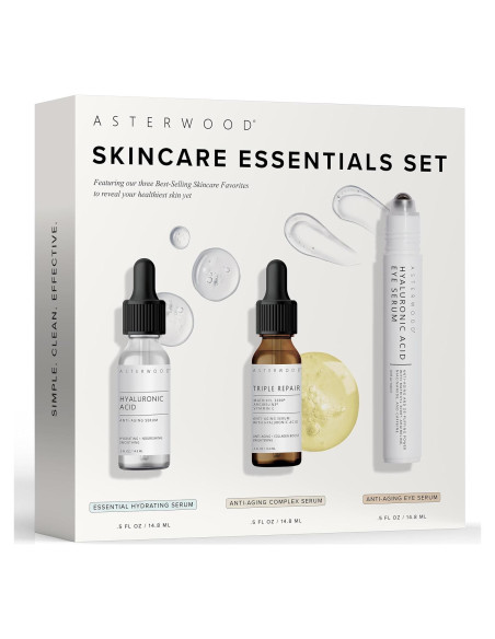 Set de Cuidado de la Piel Asterwood - Hidratante y Antienvejecimiento