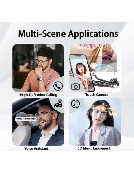 Gafas Inteligentes BLESSOURCE con Audio Bluetooth y Lentes UV400