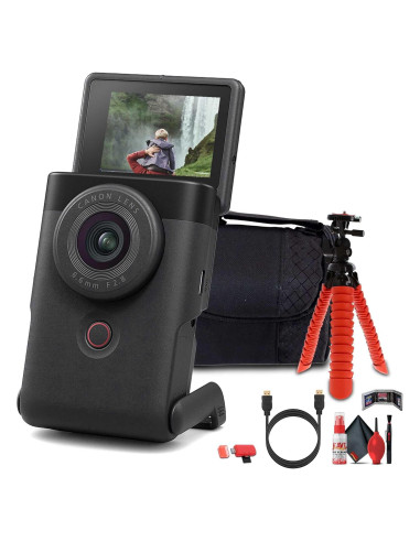 Cámara Compacta Canon PowerShot V10 Negra + Accesorios