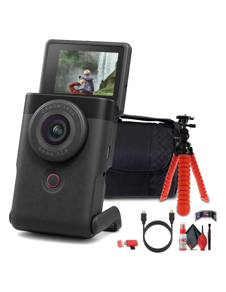 Cámara Compacta Canon PowerShot V10 Negra + Accesorios