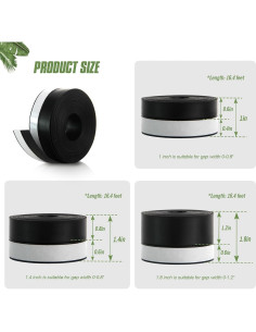 Tira de Sellado de Silicona Vivikivi 5m x 25mm Negra 2