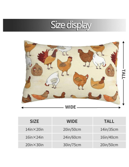 Funda de Almohada Microfibra LBHH 35.5x50.8 cm A Cría de Pollos Funda de Almohada Microfibra LBHH 35.5x50.8 cm A Cría de Pollos